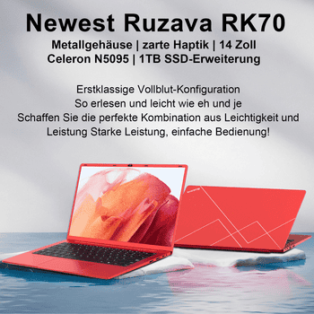 bvate 14-Zoll-Laptop-Computer, 8 GB DDR4, Quad-Core N5095 CPU Notebook Notebook