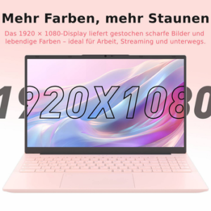 Auusda T156A Rosa/Silber Laptop, 15.6 Zoll, 3050e Prozessor, 512TB NVMe SSD Notebook