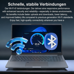 Rolipo Business Laptop 15,6 Zoll Notebook AMD Ryzen 7 5825U Gaming-Notebook