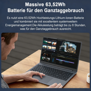 Rolipo Business Laptop 15,6 Zoll Notebook AMD Ryzen 7 5825U Gaming-Notebook