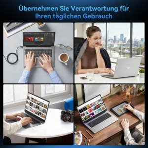 ACEMAGIC 18,5 Zoll AMD Ryzen 3 4300U,16 GB RAM,512 GB SSD, Windows 11 Pro Notebook