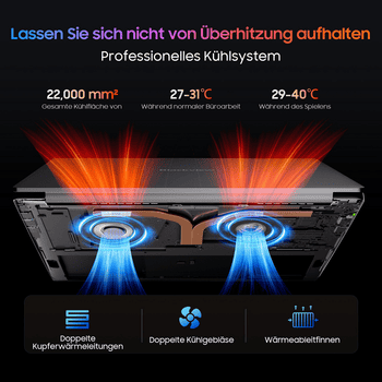 Sistema de refrigeração Elector Nova com fluxo de ar eficiente e duplo sistema de ventilação.