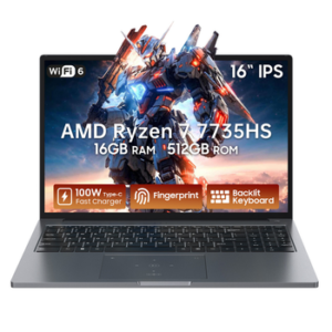 Laptop Haus Mobil 24 ® com AMD Ryzen 7, 16GB RAM, 512GB SSD, tela 16" IPS.