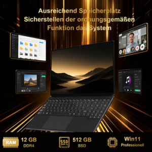 bvate Laptop 12GB 512GB 1TB SSD Espansione Notebook 16 Pollici N5095 Notebook