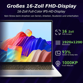 Monitor Haus Mobil 24 ® de 16 polegadas com tela IPS de alta definição.