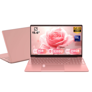Portátil Elector Nova Rosa com tela de 15,6" e 8GB de RAM, ideal para trabalho e lazer.