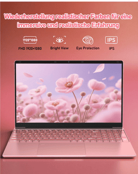 Molegar 15,6-Zoll Laptop für Studenten, Hintergrundbeleuchtete Tastatur Notebook