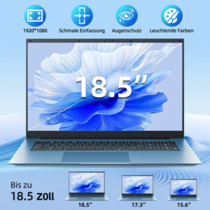 MENGHU 18,5 Zoll Laptop für Homeoffice & Alltag Windows 11 PRO Office 365 Notebook