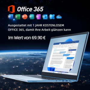 MENGHU 18,5 Zoll Laptop für Homeoffice & Alltag Windows 11 PRO Office 365 Notebook