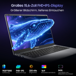 blackview 15,6" Laptop, AMD Ryzen 5 3500U 16GB RAM 512GB SSD, Windows 11 Notebook