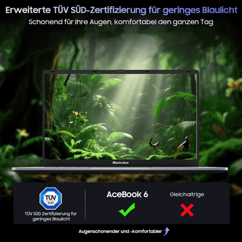 blackview 15,6" Laptop, AMD Ryzen 5 3500U 16GB RAM 512GB SSD, Windows 11 Notebook – Bild 4