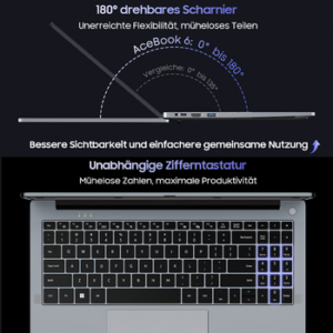 blackview 15,6" Laptop, AMD Ryzen 5 3500U 16GB RAM 512GB SSD, Windows 11 Notebook