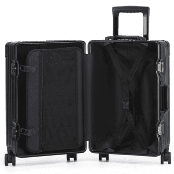 KOFA Handgepäckkoffer GENEVA, 55cm Alu-Rahmen & Polycarbonat-Hartschale, 4 Rollen, TSA Schloss