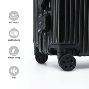 KOFA Handgepäckkoffer GENEVA, 55cm Alu-Rahmen & Polycarbonat-Hartschale, 4 Rollen, TSA Schloss