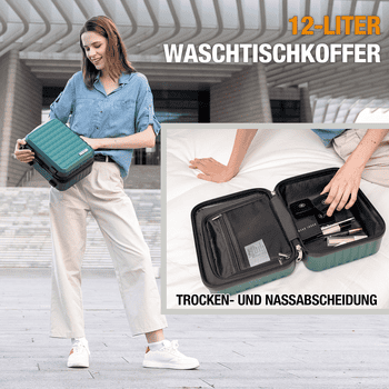 VALLSERO Trolleyset LG2 Hartschalen-Koffer set Rollkoffer, Reisekoffer, , Handgepäck 4 Rollen, ABS-Material, TSA Zollschloss, 6-teiliges Set