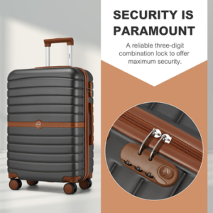 KONO Handgepäckkoffer Koffer Trolley ABS+PC Hartschalenkoffer