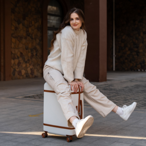 VALLSERO Trolleyset Hartschalen-Koffer set Rollkoffer, Reisekoffer, Handgepäck 4 Rollen, ABS-Material, TSA Zollschloss