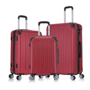 Flexot Hartschalen-Trolley F-2045 Kofferset, 360° Rollen, robuster Reisekoffer, Bordcase, 4 Rollen, Robuster und moderner Koffer mit vier 360° Rollen und Zahlenschloss