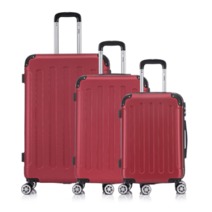 Flexot Hartschalen-Trolley F-2045 Kofferset, 360° Rollen, robuster Reisekoffer, Bordcase, 4 Rollen, Robuster und moderner Koffer mit vier 360° Rollen und Zahlenschloss