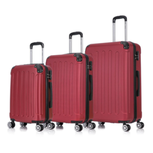 Flexot Hartschalen-Trolley F-2045 Kofferset, 360° Rollen, robuster Reisekoffer, Bordcase, 4 Rollen, Robuster und moderner Koffer mit vier 360° Rollen und Zahlenschloss