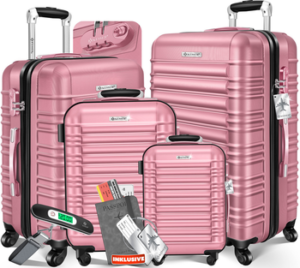 KESSER Kofferset, 4 Rollen, , 4tlg. Hartschalenkofferset Hartschalenkoffer Reisekoffer Set