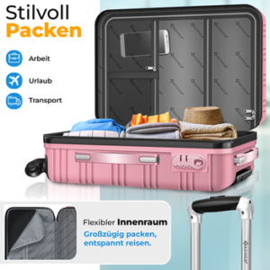 KESSER Kofferset, 4 Rollen, , 4tlg. Hartschalenkofferset Hartschalenkoffer Reisekoffer Set