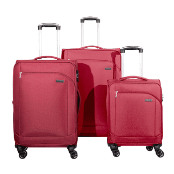 Crosstravel Kofferset Monterey, 4 Rollen, , Volumenerweiterung bei Größe M+L