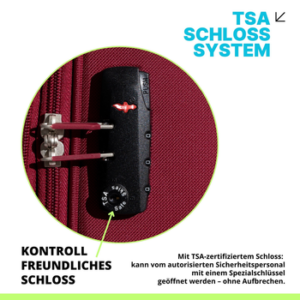 Crosstravel Kofferset Monterey, 4 Rollen, , Volumenerweiterung bei Größe M+L