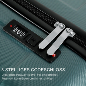 TAN.TOMI Hartschalen-Trolley Hartschalen-Koffer Trolley Rollkoffer Reisekoffer Handgepäck, 4 Rollen, Trolley Rollkoffer Reisekoffer, Zahlenschloss, 56/66/76 cm, 41/65/95 L