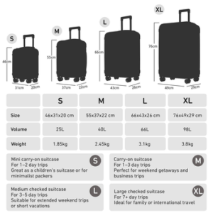yonsly Hartschalen-Trolley Hartschalen-Koffer Trolley Rollkoffer Zahlenschloss, Handgepäck, 4 Rollen, ABS-Hartschale, robuster Reisekoffer mit Teleskopgriff,46/55/66/76 cm