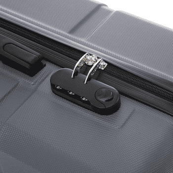 yonsly Hartschalen-Trolley Hartschalen-Koffer Trolley Rollkoffer Zahlenschloss, Handgepäck, 4 Rollen, ABS-Hartschale, robuster Reisekoffer mit Teleskopgriff,46/55/66/76 cm