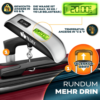 tillvex Trolleyset Reisekoffer Set Koffer Hartschale Trolley Kofferset Tasche, , Reisekoffer Set 3-TLG. + Gepäckwaage, 6X Gurte & 3X Anhänger Kofferset