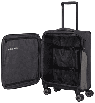 travelite Weichgepäck-Trolley VIIA, verschiedene Größen und Farben, 4 Rollen, Reisegepäck Trolley Koffer Weichgepäck TSA Schloss