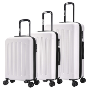 Flexot Hartschalen-Trolley F-3045 – Kofferset – ABS-Hartschale, 4 Rollen, Robuster und moderner Koffer mit vier 360° Rollen und Zahlenschloss