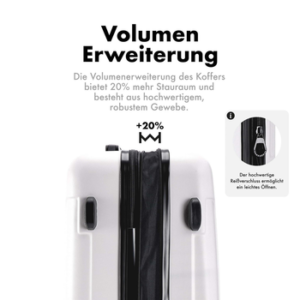 Flexot Hartschalen-Trolley F-3045 – Kofferset – ABS-Hartschale, 4 Rollen, Robuster und moderner Koffer mit vier 360° Rollen und Zahlenschloss