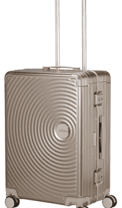 American Tourister® Hartschalen-Trolley SOUNDBOX ALU, verschiedene Größen und Farben, 4 Rollen, Hartschalen-Koffer zwei TSA-Schlösser Aluminium-Koffer