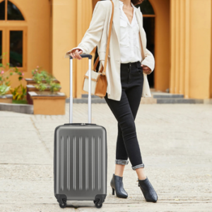 KONO Handgepäckkoffer Hartschale Koffer Zwillingsrollen ABS Handgepäck Bordgepäck 4 Rollen