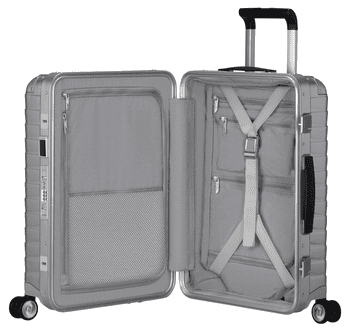 Samsonite Hartschalen-Trolley PROXIS ALU, verschiedene Größen, 4 Rollen, Hartschalen-Koffer, Reisekoffer, Koffer, TSA-Zahlenschloss