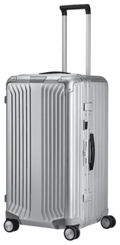 Samsonite Hartschalen-Trolley LITE-BOX ALU TRUNK, verschiedene Größen und Farben, 4 Rollen, Koffer groß Aufgabegepäck Reisegepäck TSA-Schloss