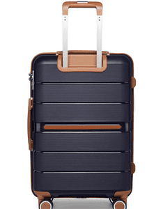 British Traveller Handgepäck-Trolley Reisekoffer Hartschalenkoffer aus 100% PP 8 Spinnerräder, TSA-Schloss