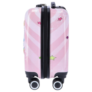 TheTrueC Koffer TheTrueC Kindertrolley 4 Rollen Einhorn Rosa