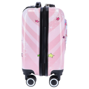 TheTrueC Koffer TheTrueC Kindertrolley 4 Rollen Einhorn Rosa