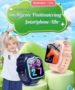 blackview 2026 Neue 4G Smartwatch Lite für Kinder Smartwatch, 1,75", GPS+LES+WiFi, 4G-LTE, IP68, SOS, 800mAh, Knips-Freunde