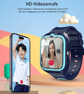 blackview 2026 Neue 4G Smartwatch Lite für Kinder Smartwatch, 1,75", GPS+LES+WiFi, 4G-LTE, IP68, SOS, 800mAh, Knips-Freunde