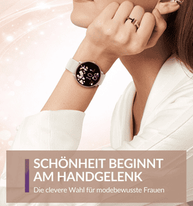 SWGOTA Smartwatch Damen mit Bluetooth-Anruf,1.43 Zoll AMOLED Display Smartwatch , IP68 Fitness Uhr mit Herzfrequenz/Blutdruck/SpO2/Schlafmonitor