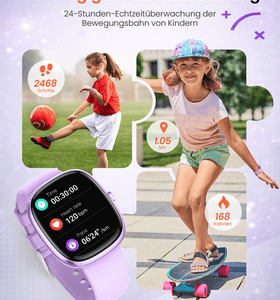 SWGOTA Smartwatch Kinder für Jungen und Mädchen 5-16 Jahren mit Telefon, IP68 Smartwatch , Smartwatch für Kinder mit 20 Sportmodi/Herzfrequenz/Schlafmonitor, Kinder Smartwatch Schrittzähler, Wecker, Geschenk für Kinder
