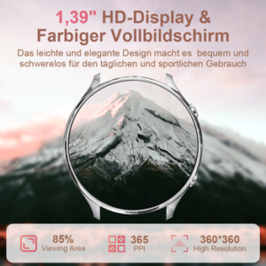 ANYSUN Fitness Tracker Uhr für Damen Herren mit Telefonfunktion Smartwatch HD Voll Touchscreen Fitness Tracker mit 120 Sport SpO2 Pulsuhr, Schlafmonitor Menstruationszyklus, Armbanduhr für iOS Android