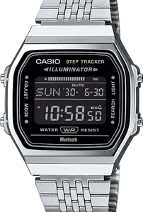 CASIO VINTAGE Smartwatch, Armbanduhr, Herrenuhr, Damenuhr, Bluetooth,Stoppfunktion,Schrittzähler