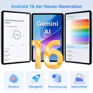 TABWEE T80 10.1” Android 16 incl. Tastatur, Maus, Stift Tablet