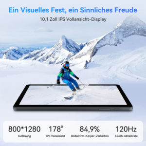 TABWEE T80 10.1” Android 16 incl. Tastatur, Maus, Stift Tablet